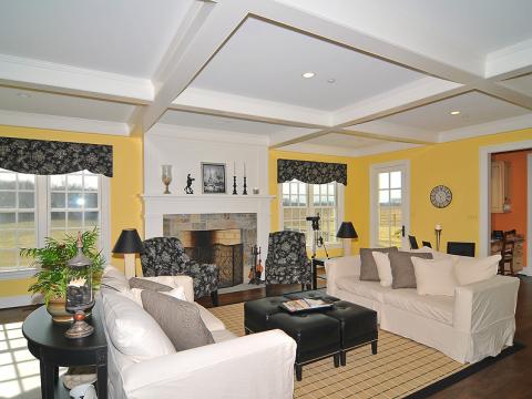 Cheery family room from Sugarland Lane project from Frank M Bell
