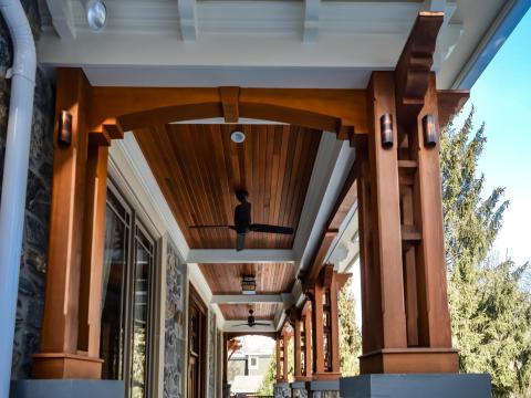 porch ceiling detail - carpenter's challege - Alison project