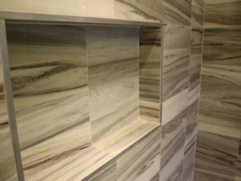 Cruzan project - Island rambler rennovation - master shower head detail