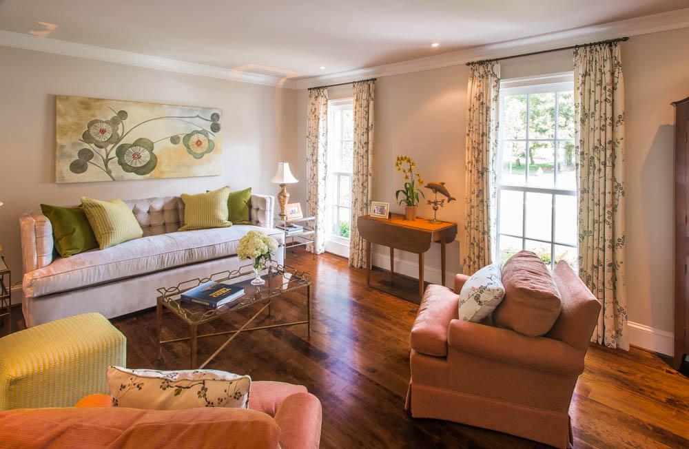 warm living room - McLean waterfront - Graham project